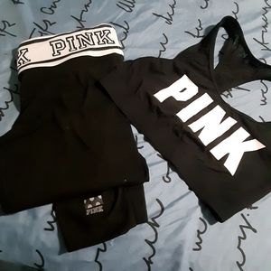 Sports bra with tights